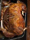Cordero relleno al horno