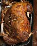 Cordero relleno al horno