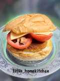 Three Color Chicken Cheese Burger