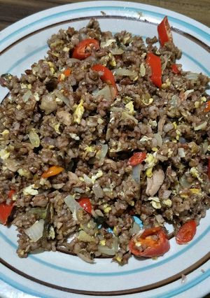 Foto resep Nasi Beras Merah Goreng Tuna