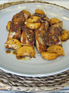 Una foto de Secreto con mostaza, mandarina y miel