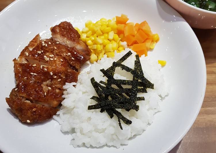 Resep Chicken Teriyaki Rice Set yang Lezat