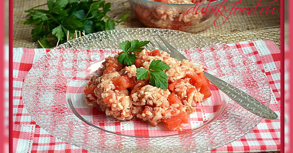 Салат с рисом на новый