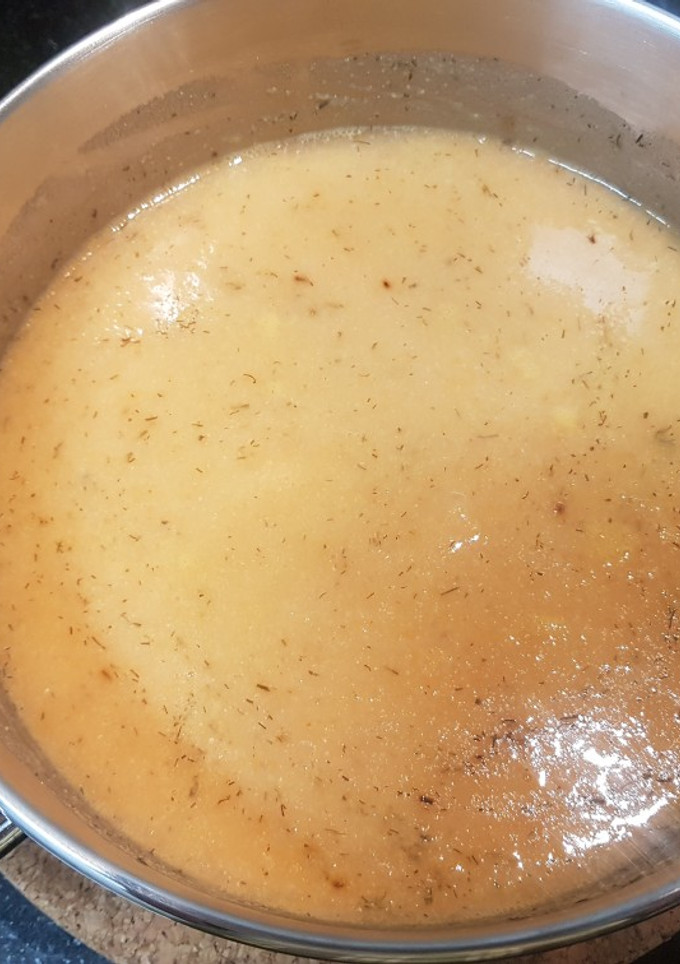 Una foto de Crema de coliflor y zanahoria