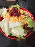 Cranberry cheese salad with copycat chick-fil-A avocado lime ranch dressing