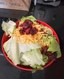 Cranberry cheese salad with copycat chick-fil-A avocado lime ranch dressing