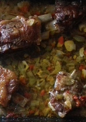 Oldalas tepsiben recept fotója