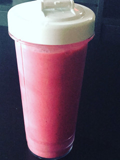 Una foto de Smoothie casero de frambuesa 🍓