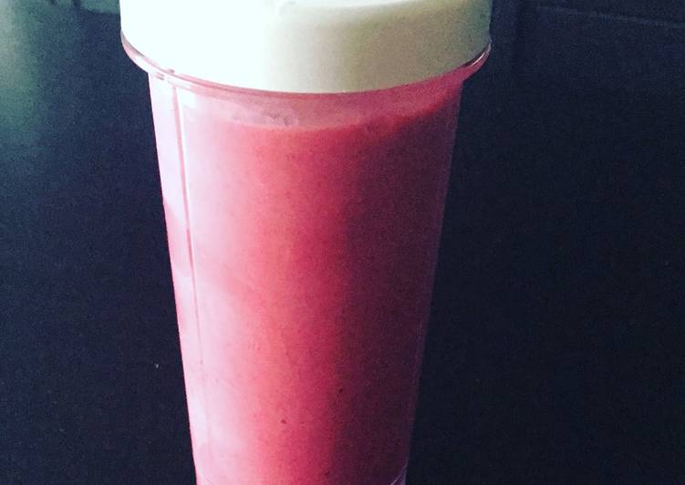 Smoothie casero de frambuesa 🍓