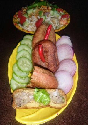 কাঁচাকলার চপ রেসিপির প্রধান ছবি