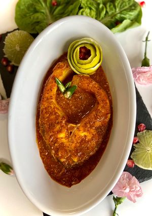 A picture of Mustard fish curry#mycookbook.
