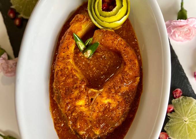 Mustard fish curry 
#mycookbook