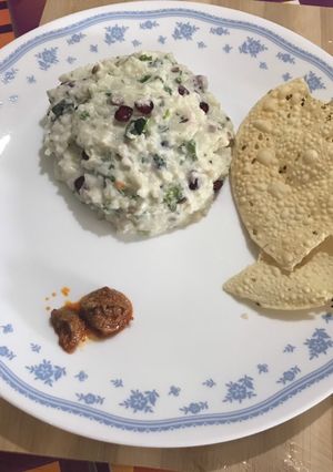 A picture of Curd rice.