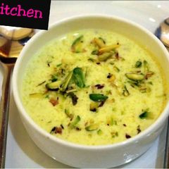 A picture of Sooji kheer.
