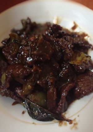 Foto resep Sate goreng sapi,