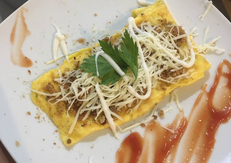 Omelete isian daging