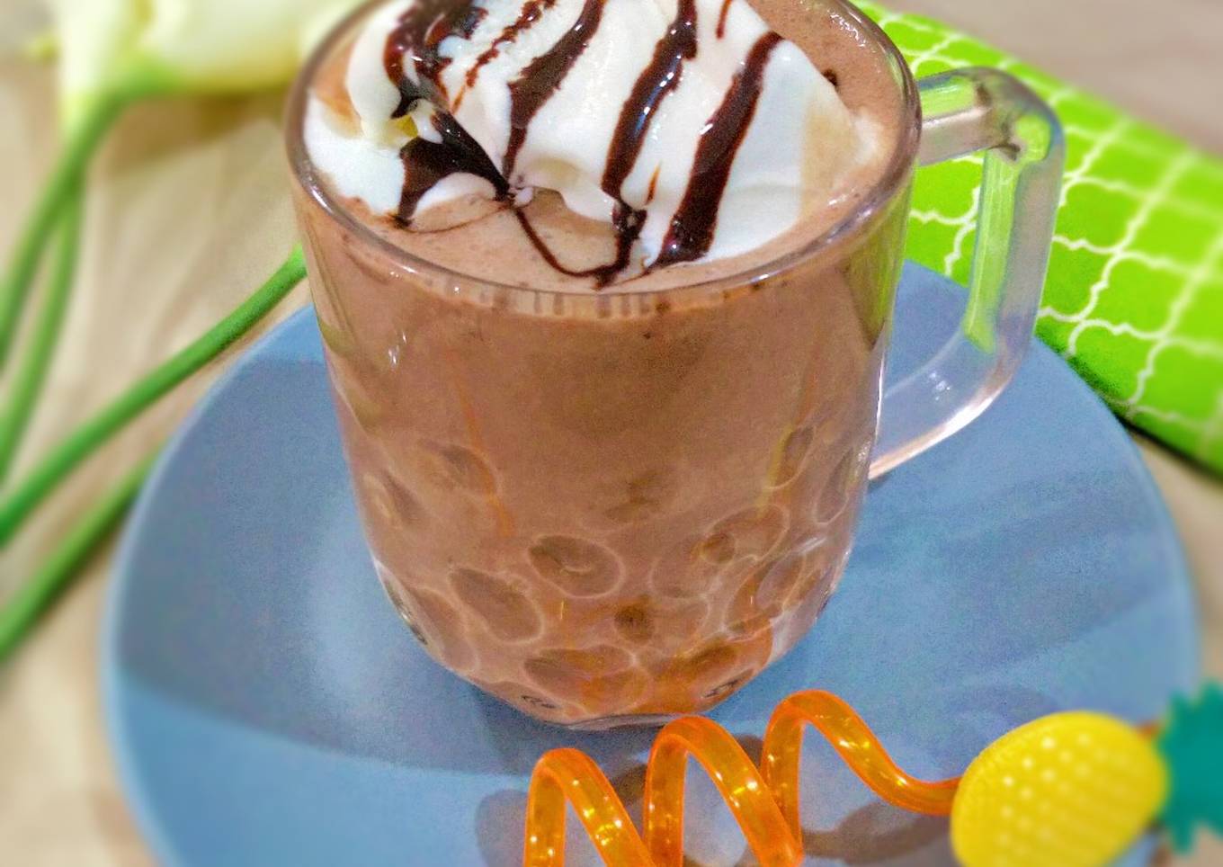 Banana Chikoo Milk shake