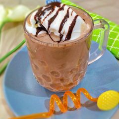 A picture of Banana Chikoo Milk shake.