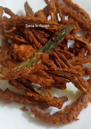 A picture of Crispy bhindi.