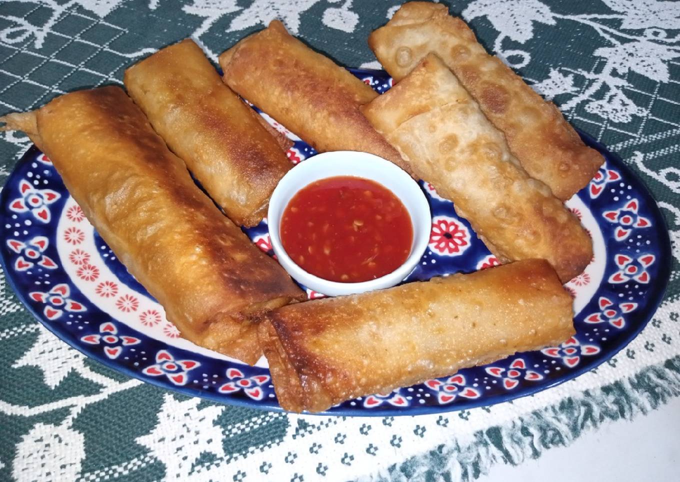 Chinese Curry Potato Spring Rolls
