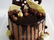 Gambar cara menghias kue tart