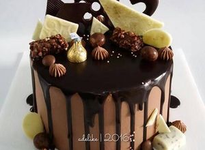 Foto resep Cara menghias kue tart || Choco Drip Cake