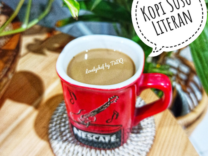 Anti Ribet, Bikin Kopi Susu Literan Rumahan