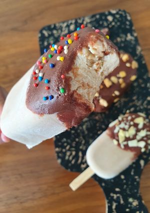 Una foto de Paletas frías cremositas
