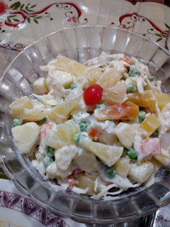 A picture of Russian salad.
