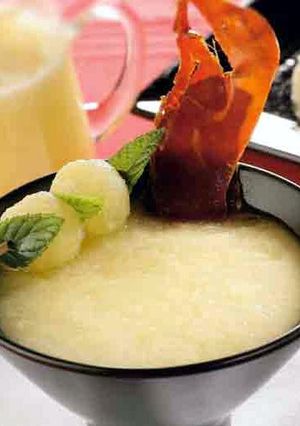 Una foto de Sopa de Melón con Jamón