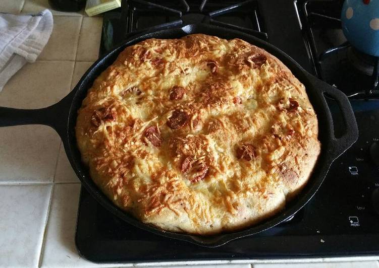 Recipe of Homemade Pepperoni Stuffed Garlic Butter Rolls (or Knots)