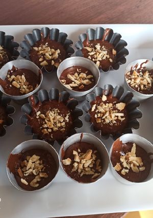 Una foto de Mousse de chocolate negro