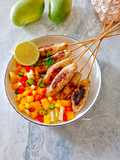 Meat Shashlik Salsa mangga
