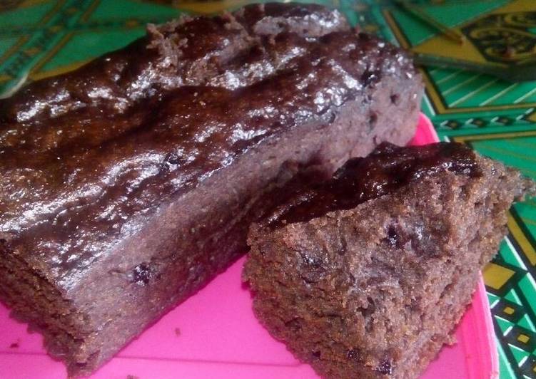 Brownis pondan no mixer no oven