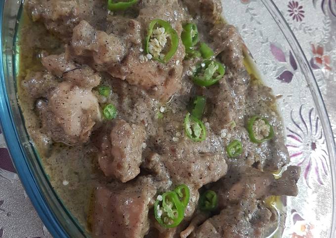 Recipe of Quick Black Pepper Chicken Karahi