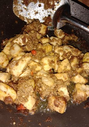 Foto resep Tahu kotak bumbu sate