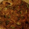 Tortilla de espinaca, zanahoria y cebolla