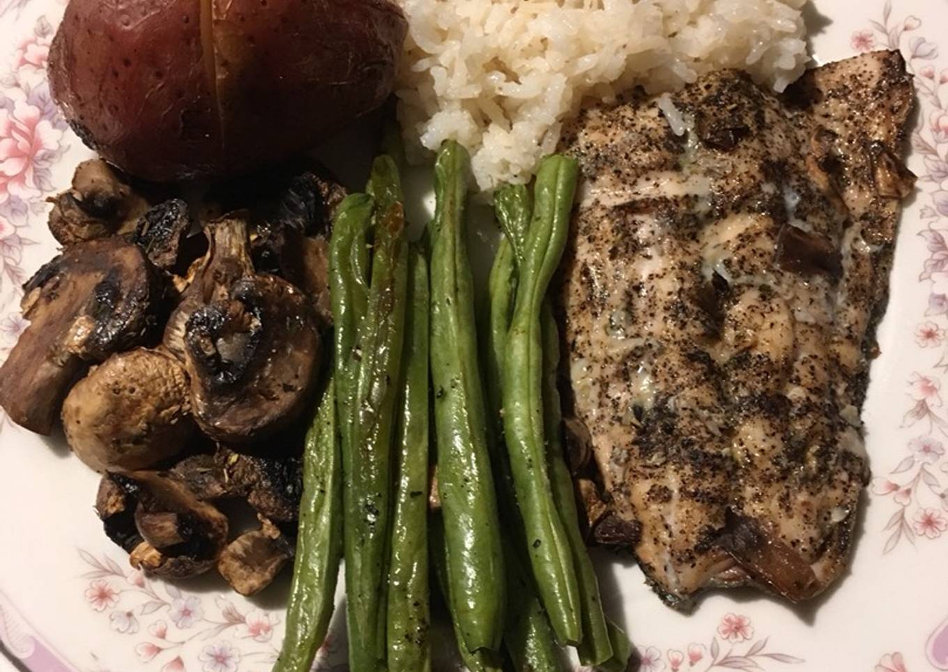 Salmón al horno con verduras