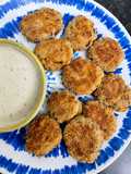 Nuggets de atún con salsa de yogurt