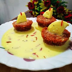 A picture of Gajar Halwa rasmalai truffle.