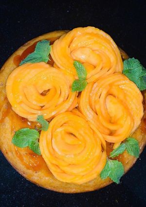A picture of Mango cake.