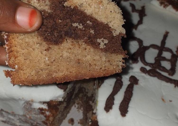 Recipe of Award-winning Vanilla nd chocolate cake
