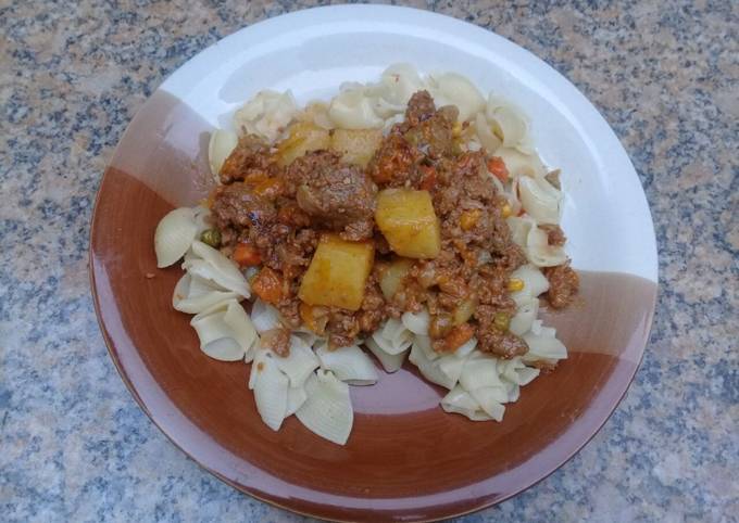 Simple Way to Prepare Super Quick Homemade This is my favourite dish love pasta with mince - Easy Dinner Recipes for Family