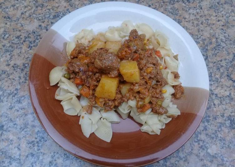 Easiest Way to Make Perfect This is my favourite dish love pasta with mince