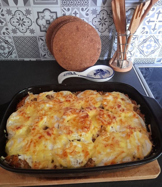 Rakott tök vagy cukkini recept fotója