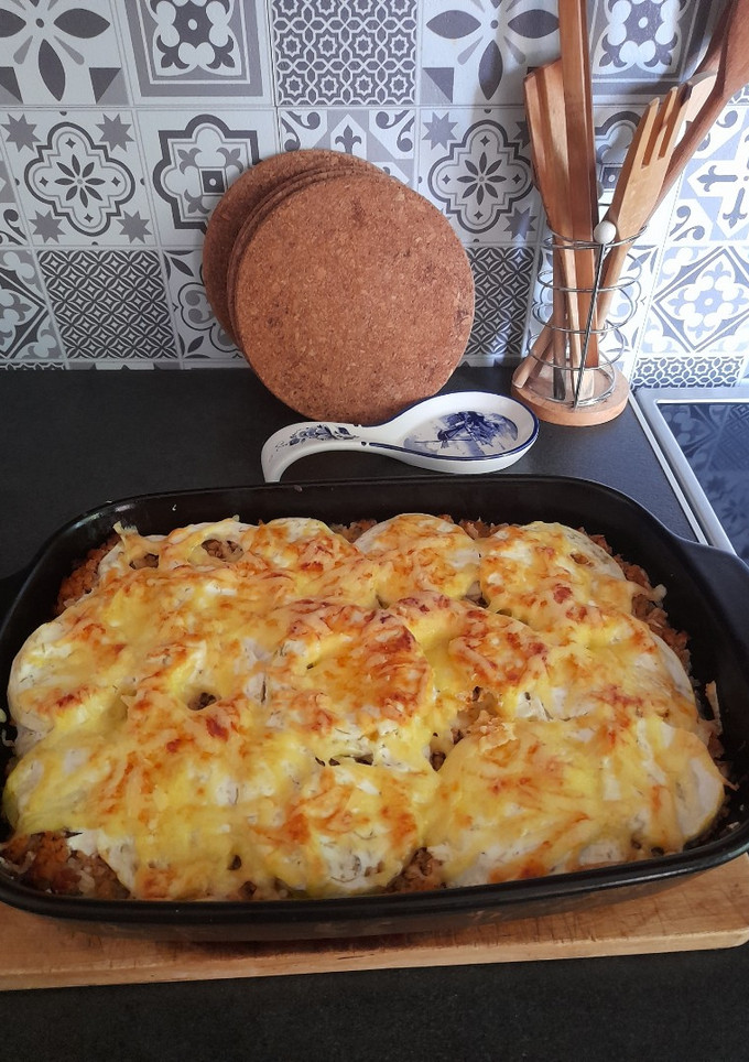 Rakott tök vagy cukkini recept fotója
