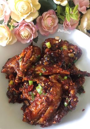 Foto resep Spicy chicken wing (ayam goreng pedas)