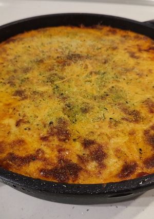 A picture of Melanzane bake.