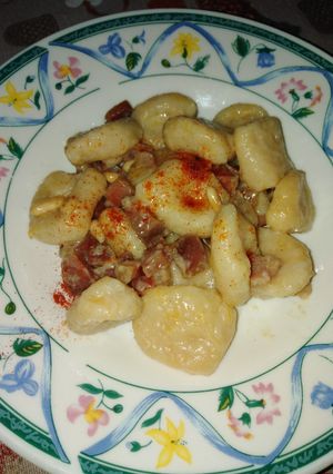 Foto di Gnocchi di zucca con speck