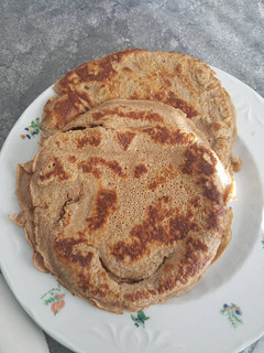 Una foto de Tortitas de avena sabor cacao y vainilla